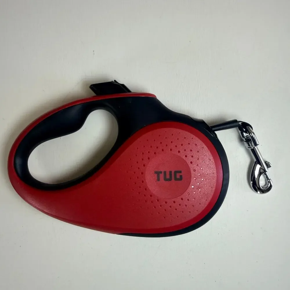 Top Paw Red Step-In Harness & TUG Tangle-Free Retractable Leash Bundle